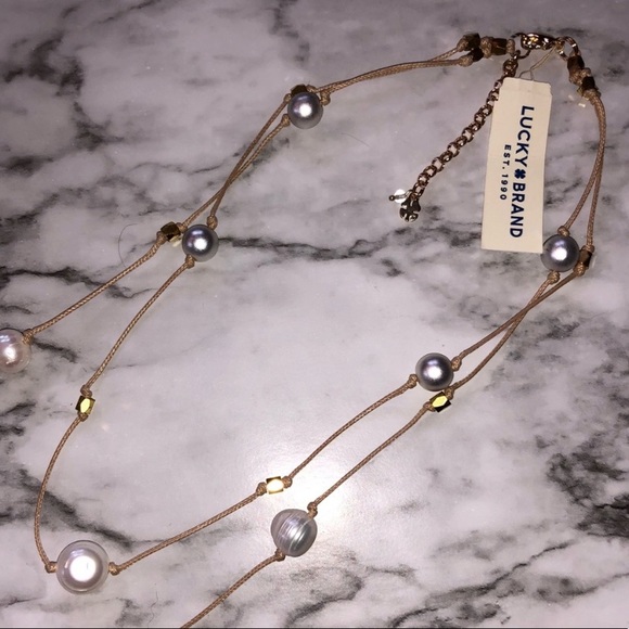 Lucky Brand layered pearl necklace